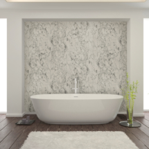 Modern Bathroom interior with stone wall